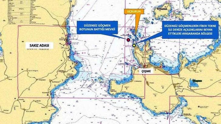 Çeşme açıklarında tekne battı; 5 kaçak göçmen öldü
