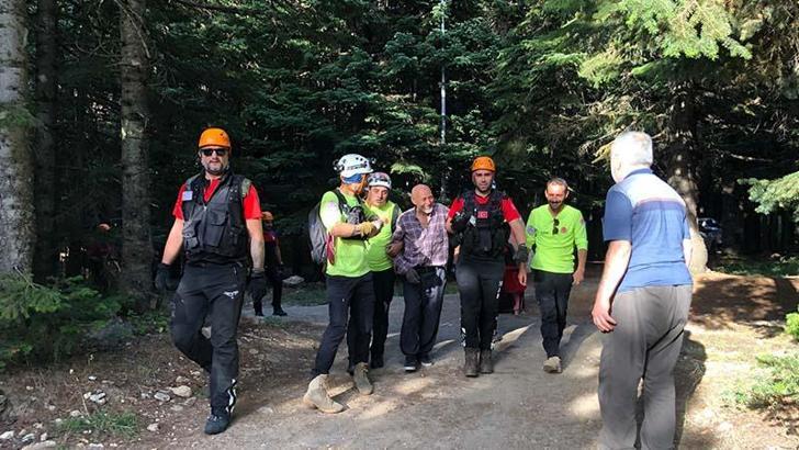 Uludağ'da mantar toplarken kaybolan 2 kişi bulundu