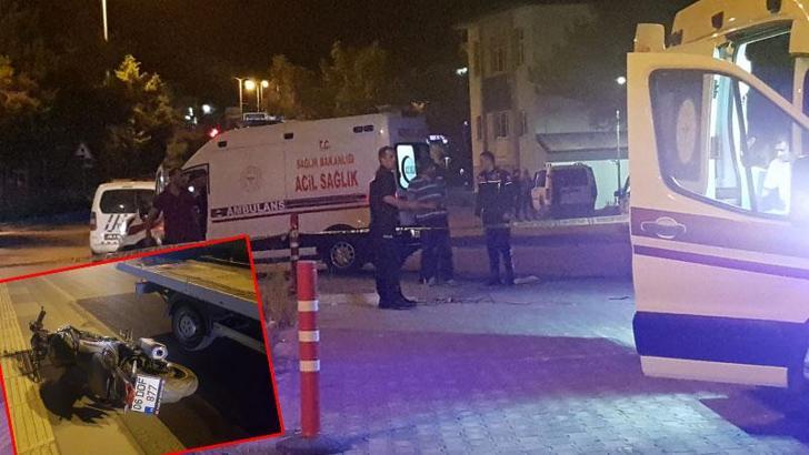 Kontrolden çıkan motosiklet yola devrildi: 1 ölü, 1 yaralı