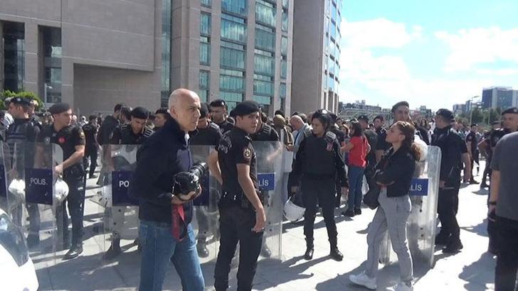 Çağlayan Adliyesi önünde gözaltılar