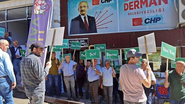 Tunceli'de köylülerden katı atık tesisi protestosu