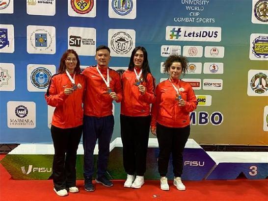 TÜ öğrencilerinden, FISU dünya üniversiteler dövüş sporlarında dünya üçüncülüğü