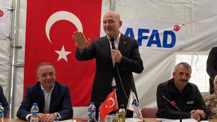 Bakan Soylu'dan, Ardahan'da depremden etkilenen köylerde inceleme