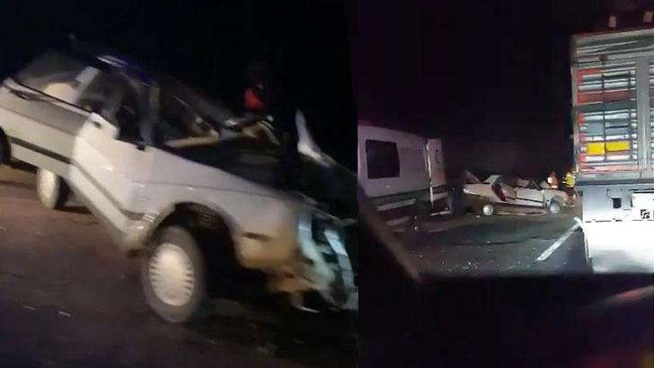 Suruç'ta pamuk yüklü kamyon ile otomobil çarpıştı: 1 ölü, 4 yaralı