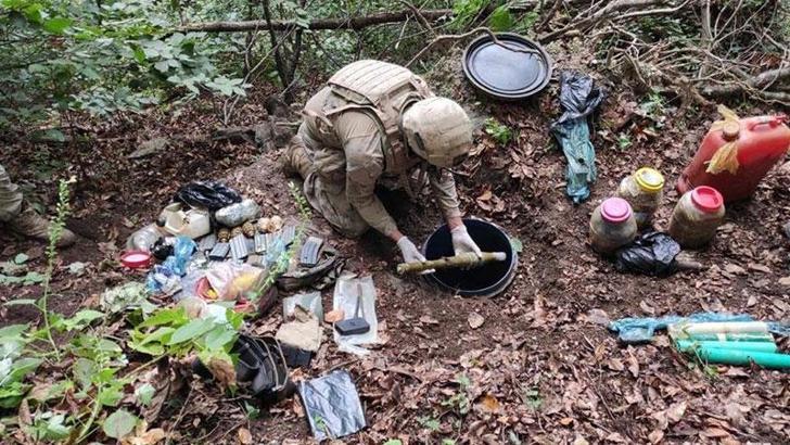 İçişleri: Amanoslar'da ele geçirilen mühimmat imha edildi