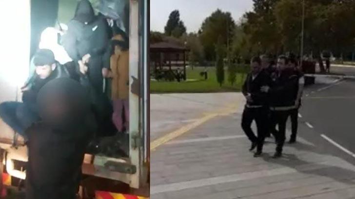 Kamyon kasasında 75 kaçak göçmen yakalandı