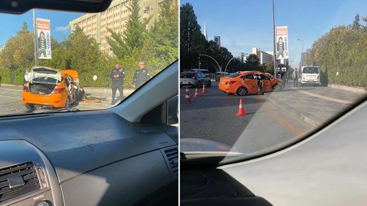 HDP'li vekillerin bulunduğu minibüs ile taksi çarpıştı: 1 ölü, 9 yaralı