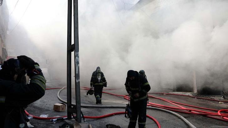 Gaziantep’te iplik atölyesinde yangın