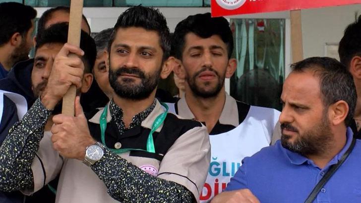 Şişli Etfal'de bıçaklanan güvenlik görevlileri için basın açıklaması