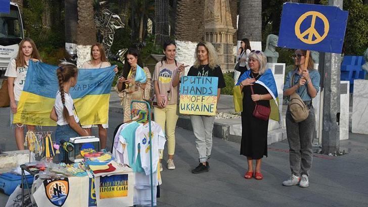 Bodrum'da yaşayan Ukraynalılardan Rusya'ya tepki