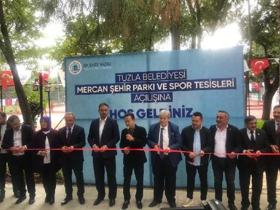 Tuzla’da Mercan Şehir Parkı ve Spor Tesisleri törenle hizmete açıldı