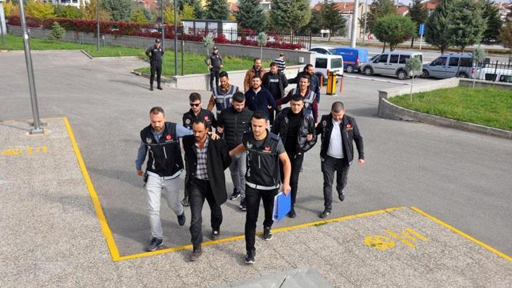 Karaman'da suç örgütlerine yönelik operasyonda 14 kişi tutuklandı