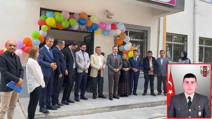 Barış Pınarı Harekatı şehidinin ismi, anaokuluna verildi