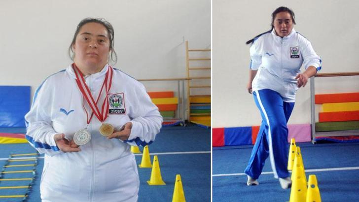 Down sendromlu Mehtap, milli takım seçmelerine hazırlanıyor