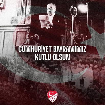 Spor camiasından 29 Ekim Cumhuriyet Bayramı mesajları