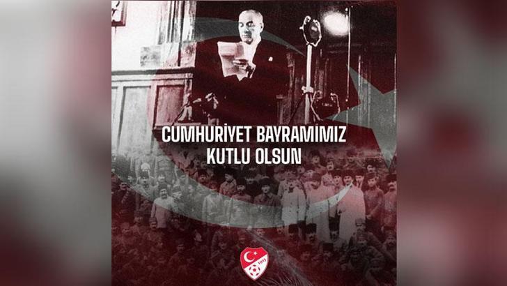 Spor camiasından 29 Ekim Cumhuriyet Bayramı mesajları
