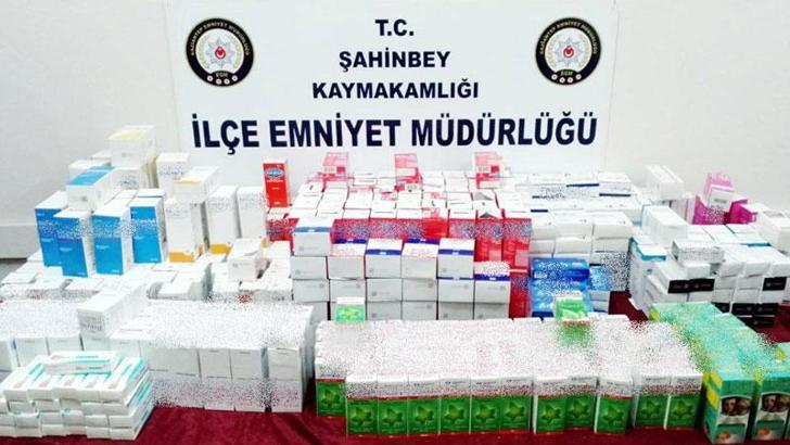 Gaziantep'te 16 bin 649 kaçak ilaç ele geçirildi