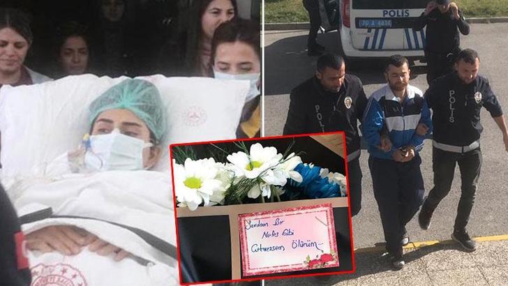 Evlenme teklifini reddeden Emine hemşireyi vuran kuzeni tutuklandı