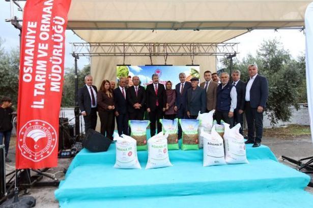 Osmaniye’de 533 çiftçiye 134 ton buğday tohumluğu dağıtıldı