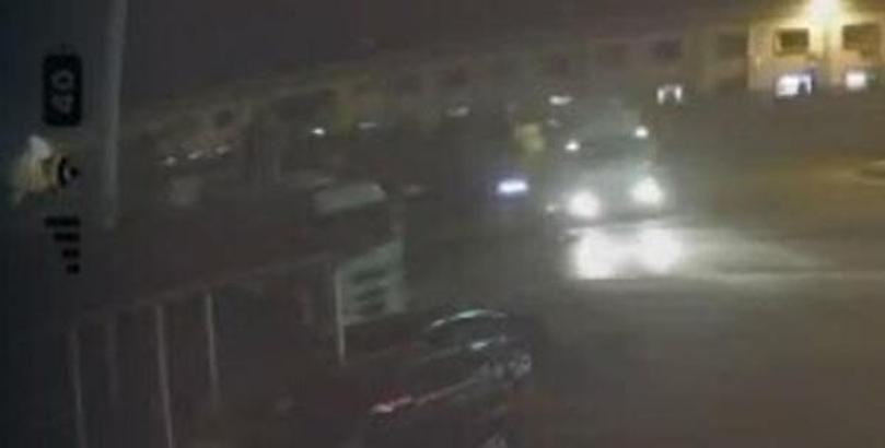 Başpehlivan ile 2 kişinin yaralandığı kaza kamerada