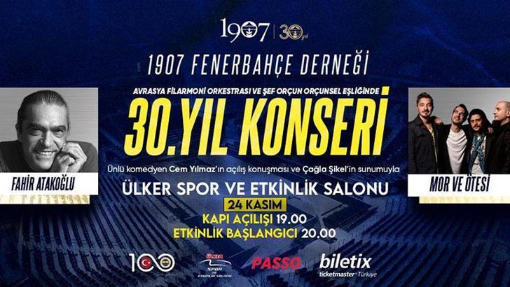 1907 Fenerbahçe DerneÄŸi'nden 30'uncu yıla özel konser