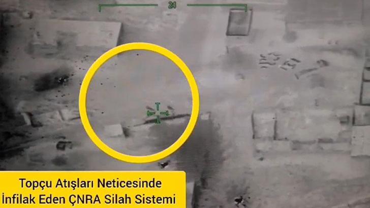 MSB: Teröristlerin kullandığı 2 adet ÇNRA silah sistemi imha edildi