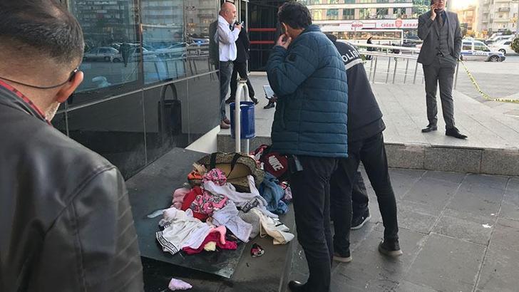 Kayseri'de, adliyenin savcılık kapısına bırakılan şüpheli valizlerden kıyafet çıktı