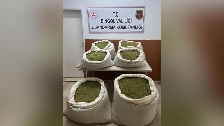 Bingöl'de 166 kilo esrar ele geçirildi