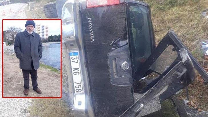 Kastamonu'da kamyonet, şarampole devrildi: 1 ölü, 1 yaralı