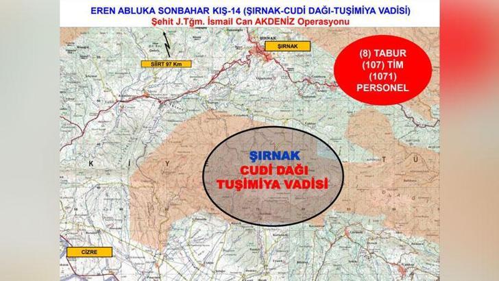 İçişleri: Şırnak'ta 'Eren Abluka Sonbahar-Kış-14 Operasyonu' başlatıldı