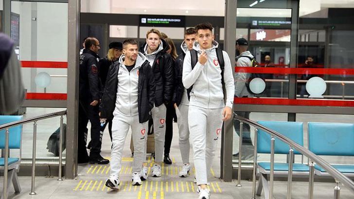 Çekya Milli Takımı, Gaziantep'e geldi