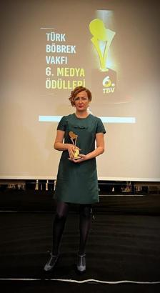 'Türk Böbrek Vakfı'ndan DHA'ya ödül