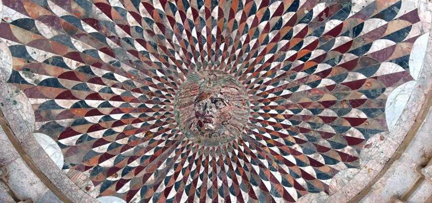 Medusa mosaic will be covered to protect it from winter conditions