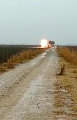 Manisa'da doğal gaz boru hattına yıldırım düştü
