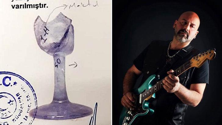 Müzisyen Onur Şener cinayetinde parçaları birleştirilen bardaklar delil oldu