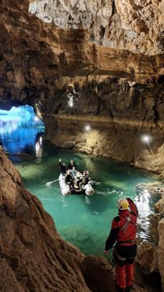 Altınbeşik Mağarası'nın 2'nci katına araştırma tırmanışı