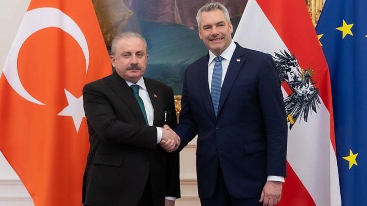 TBMM Başkanı Şentop, Avusturya Başbakanı ile görüştü