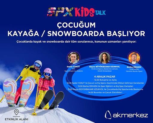 Akmerkez’de çocuklar için kış sporları konuşulacak
