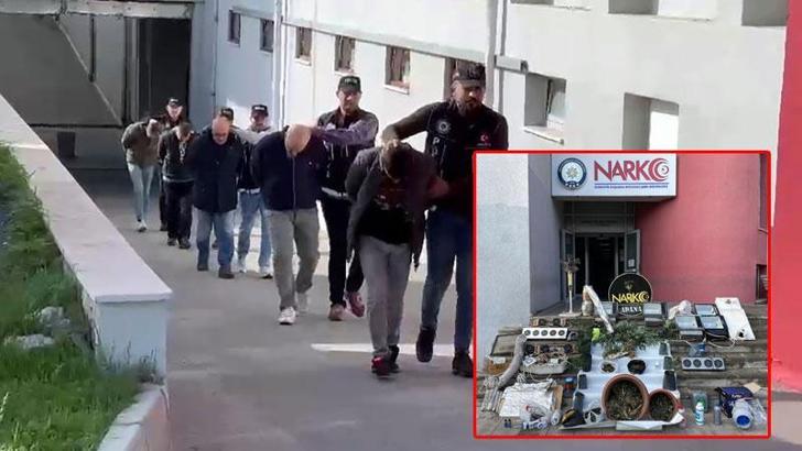 Yatak odasına termal çadır kurup Hint keneviri yetiştirmiş