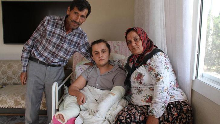 Cam kemik hastası Hilmi'yi tartıştığı grup darbetti; kolu ve bacağı kırıldı