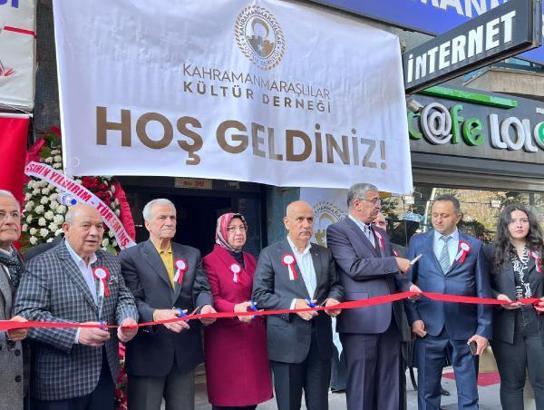 Bakan Kirişci, Kahramanmaraşlılar Kültür Derneği'nin yeni merkez binasının açılışını yaptı