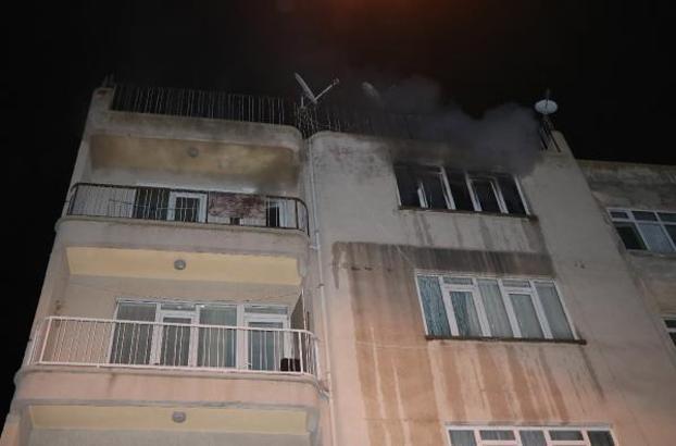 Televizyon patladı, evde yangın çıktı