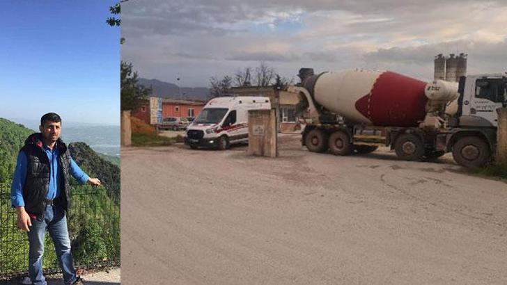 Beton santralinde makineye sıkışan işçi öldü
