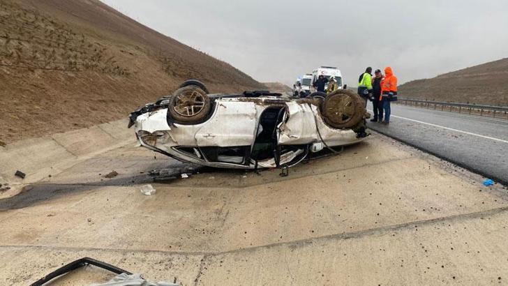 Ankara'da otomobil takla attı: 1 ölü, 3 yaralı