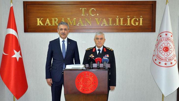 Jandarma Genel Komutanı Orgeneral Çetin, Karaman'da