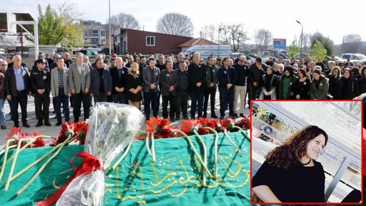 İndiği halk otobüsünün altında kalan Sema öğretmen için okulunda tören