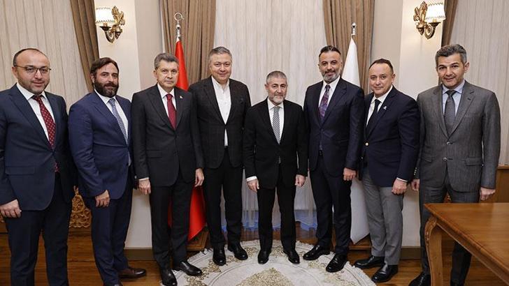 Bakan Nebati, İTHİB üyeleri ile görüştü