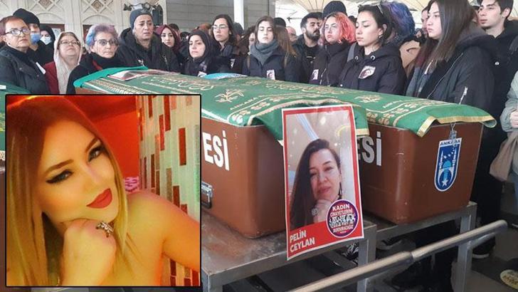 Eski eşinin öldürdüğü Pelin, son yolculuğuna uğurlandı