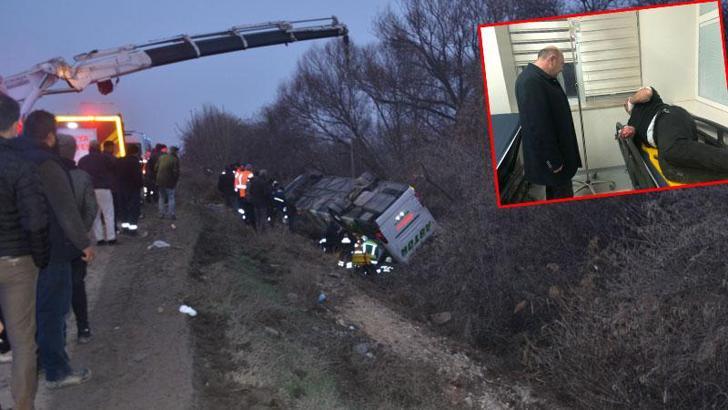 Devrilen yolcu otobüsünde yaralanan 15 kişi taburcu oldu