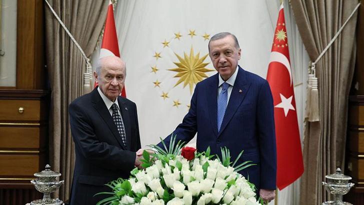 Cumhurbaşkanı Erdoğan, Bahçeli ile görüştü